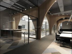 高档办公室最新室内装修设计效果图图片