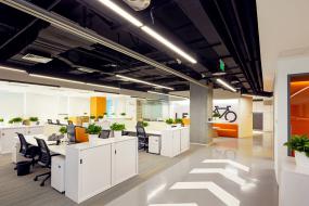 创意风格办公室室内装饰设计效果图2018图片