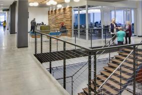 简约办公室前台装饰设计图片大全