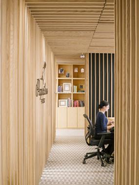 简约办公室前台设计效果图片