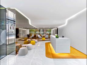 外国公司玻璃隔断装修实景图片大全