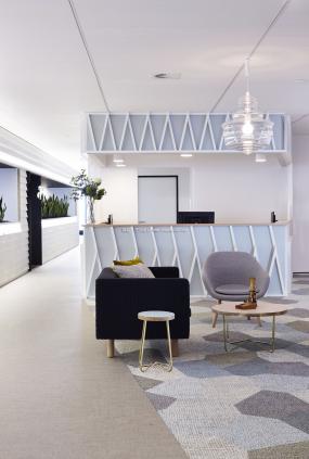 科技公司前台设计装修效果图片大全