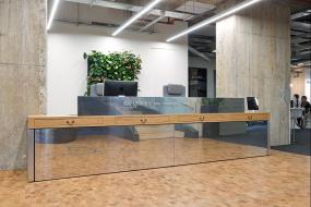 最新科技公司前台装饰设计图