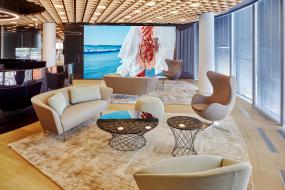 游戏公司前台设计装饰效果图片