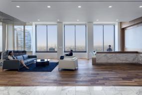 最新贸易公司前台装修设计效果图