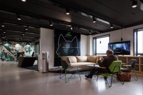 贸易公司前台设计效果图