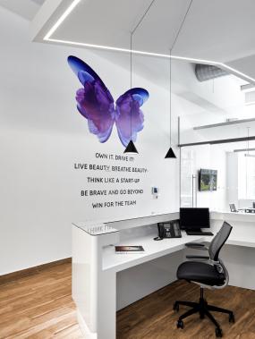 贸易公司前台设计效果图片