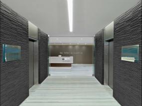 科技公司前台装潢设计图片