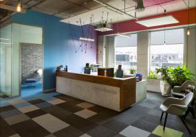 专业贸易公司前台装修设计图片