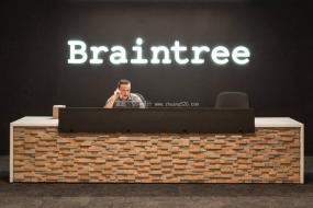 科技公司前台设计效果图片