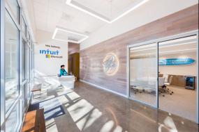 高档贸易公司前台装修效果图大全