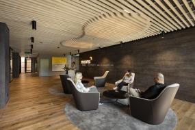 最新广告公司前台设计装饰效果图片