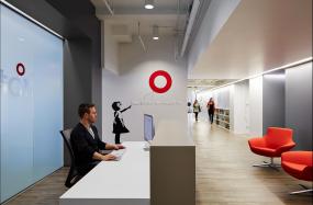 外国公司前台装修效果图