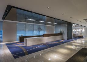 外国公司前台装修实景图图片