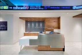 软件公司前台装潢效果图片