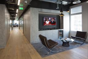 互联网公司前台装饰装修效果图大全