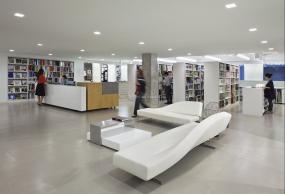 IT公司前台装潢效果图