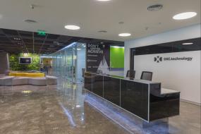 互联网公司前台装饰装修效果图