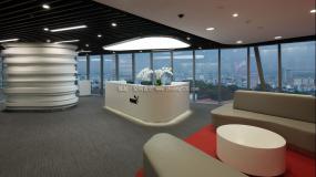 互联网公司前台装修图片大全