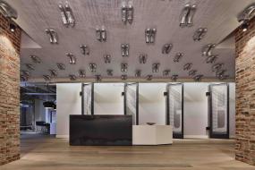 最新培训教育公司前台装修设计效果图