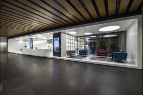 软件公司前台装饰设计效果图