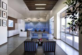 培训教育公司前台装饰设计图片大全