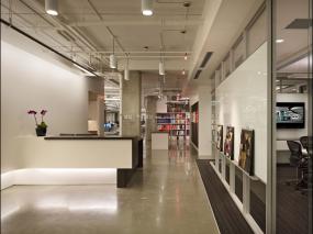 培训教育公司前台装修高清图片