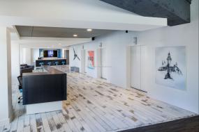 软件公司前台装饰效果图