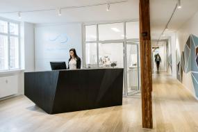 机械公司前台室装修效果图