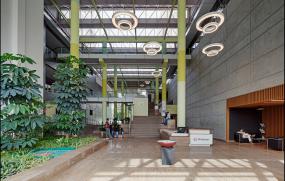 工业公司前台装修实景图片大全