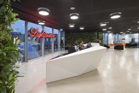 机械公司前台装修设计效果图大全