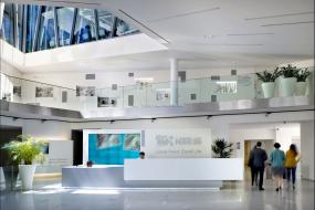 高档工业公司前台装修效果图