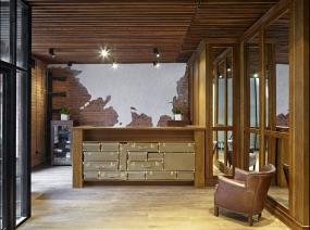 房地产公司前台装修实景图图片大全