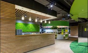 化工企业公司前台装修图片