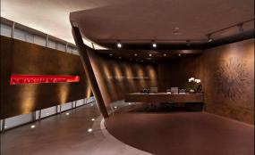 生物科技公司前台装饰图片