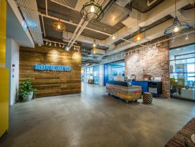 房地产公司前台装修方案效果图