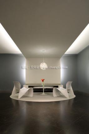 传媒文化公司前台装饰设计效果图大全