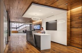 律师事务所公司前台装潢图片