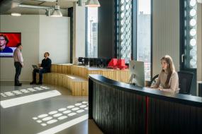 律师事务所公司前台装饰效果图大全