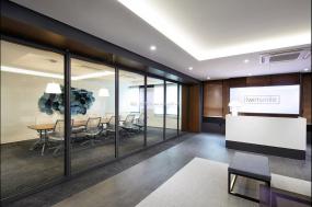 电影公司前台装修设计效果图片