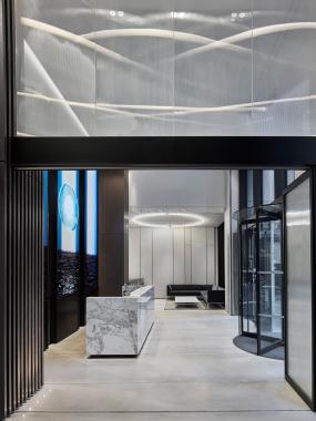 传媒文化公司前台装潢图片