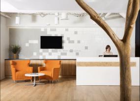 体育运动公司前台设计装修效果图片