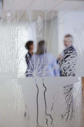 互联网公司办公室玻璃隔断装修设计效果图片库