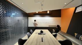 传媒文化公司玻璃隔断图片装修