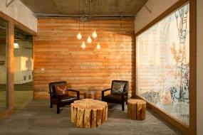 传媒文化公司玻璃隔断装修效果图片