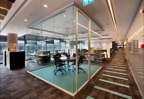 高档电子科技公司吊顶装修效果图大全