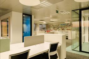 传媒文化公司吊顶设计装修效果图片