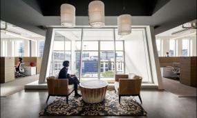 传媒文化公司吊顶设计效果图