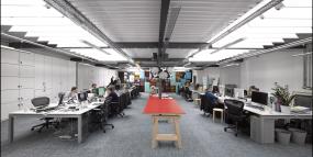 金融公司吊顶装修实景图图片