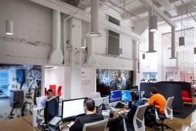 金融公司吊顶精装修金融图片